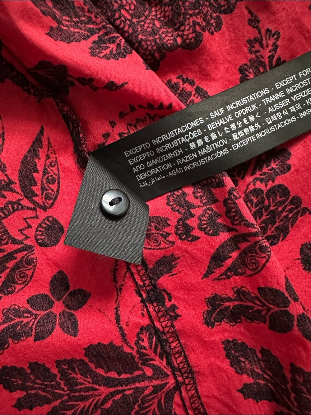 Zara Beverly Red Floral Embroidered Beaded Sequin Dress - EUC - Picture 12 of 12
